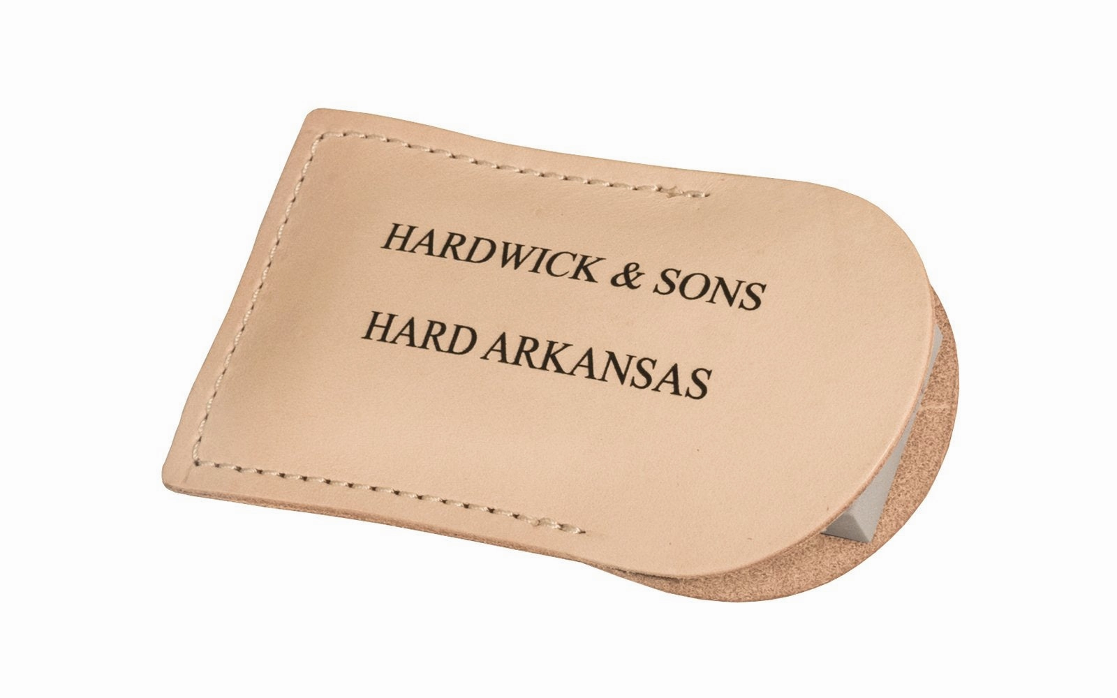 Hard Arkansas Slip Stone with Leather Pouch ~ 4-1/4" x 1-5/8"