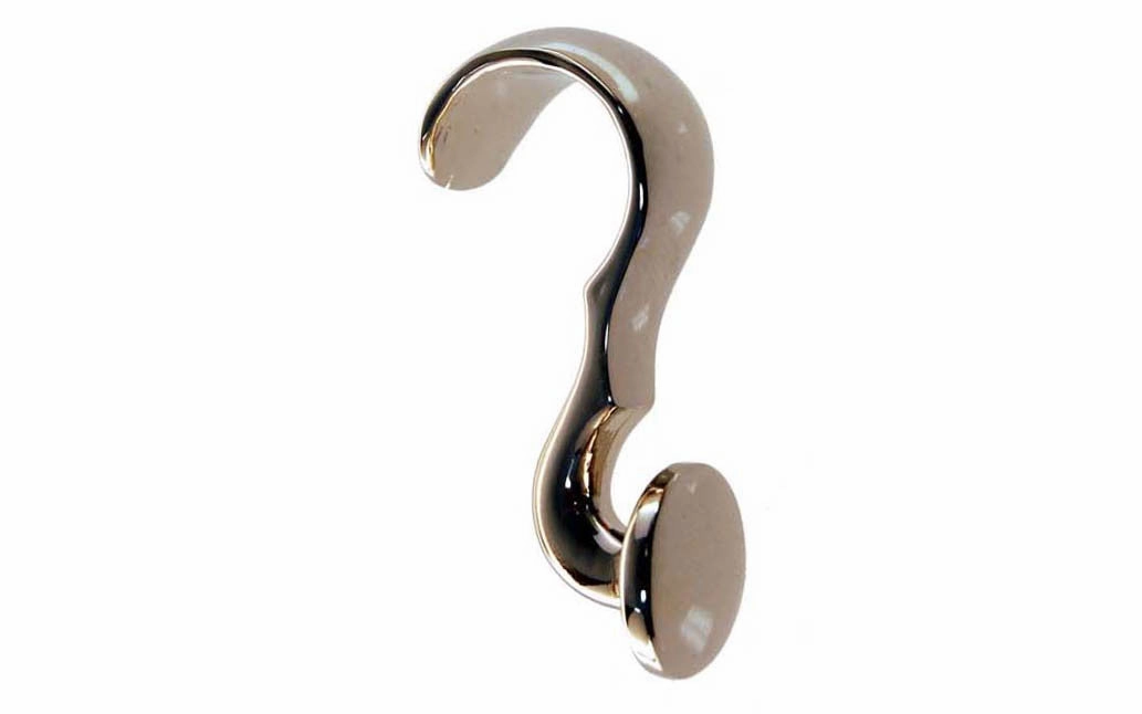 Heavy Duty Solid Brass Picture Moulding Hook