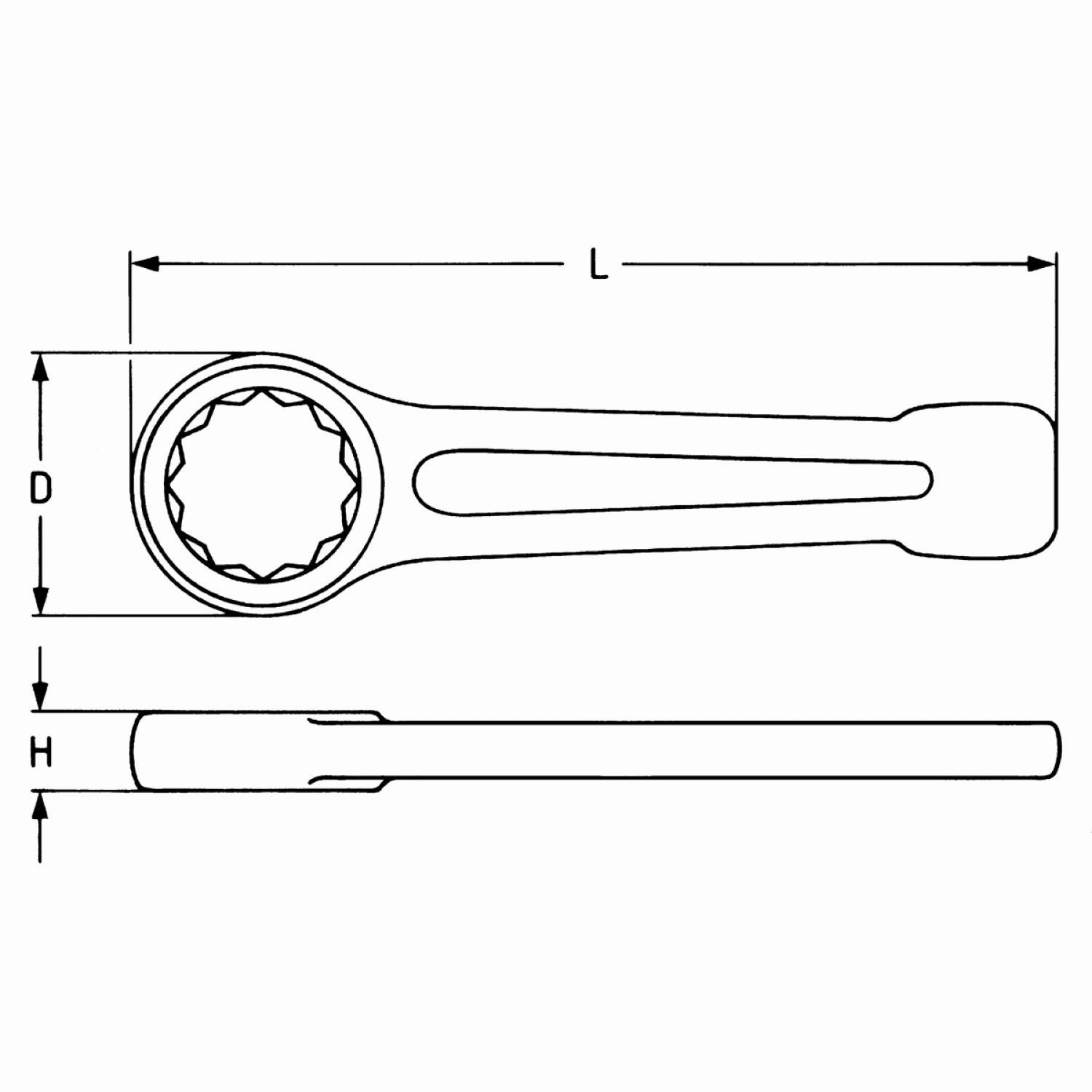 Heyco 00820638720 Slogging Ring Wrench, 5 5/8 AF
