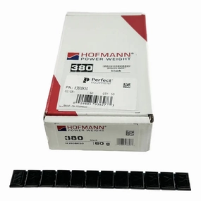 Hofmann Type 380 Black Adhesive Wheel Weight, Zinc, 5gm / 600 pcs - H380BK50