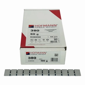 Hofmann Type 380 Gray Adhesive Wheel Weight, Zinc, 5gm / 600 pcs - H38050