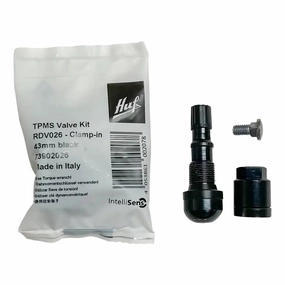 HUF RDV026 Black TPMS Clamp-In Valve Kit, 43mm