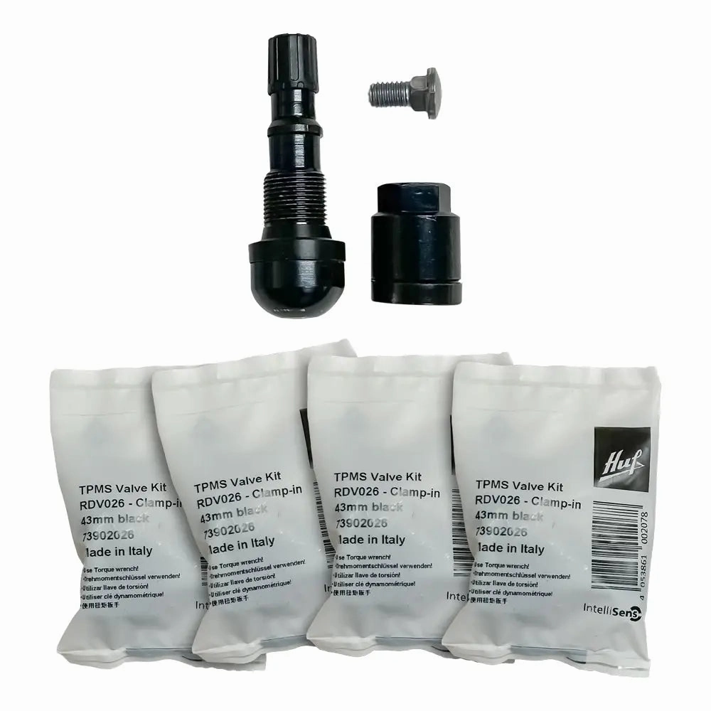 HUF RDV026 Black TPMS Clamp-In Valve Kit, 43mm
