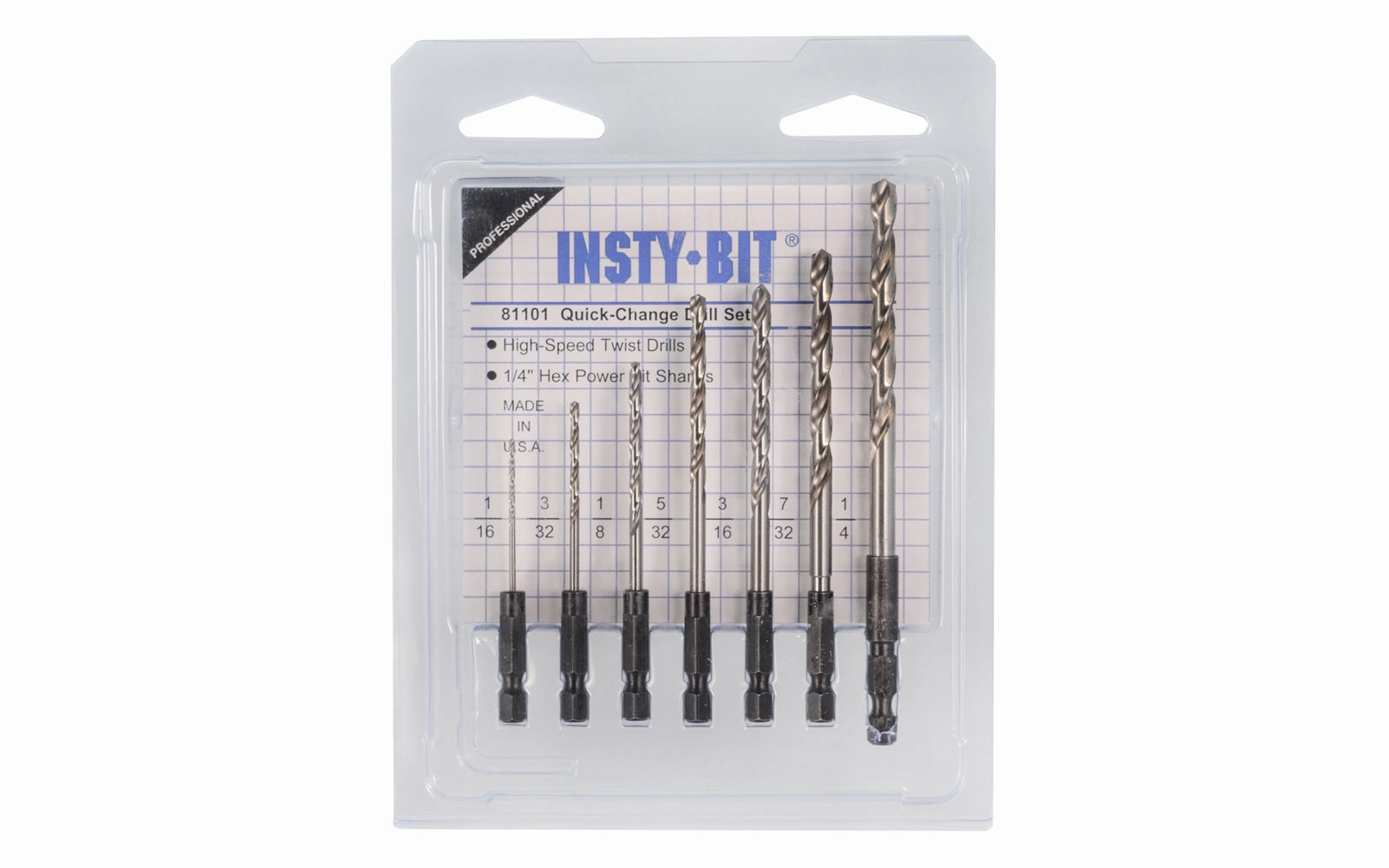 Insty-Bit HSS Quick-Change Drill Bit Set