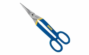 Irwin 12-3/4" Tinner Snips - Ducktail Blade Cuts Straight & Tight Curves