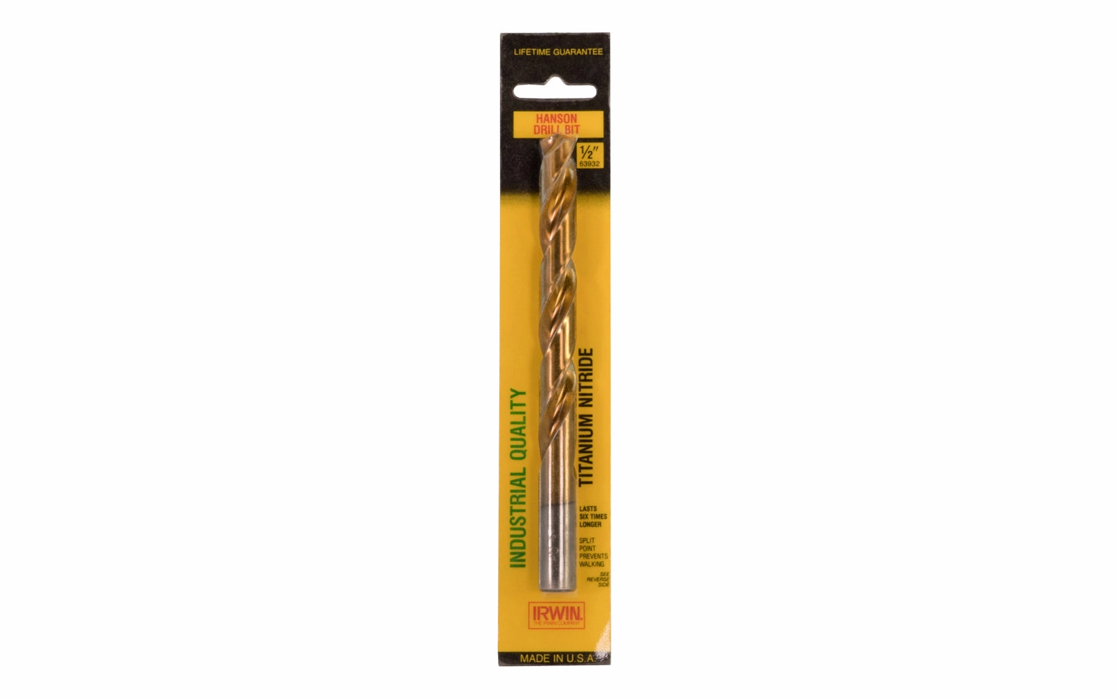 Irwin Hanson 1/2" Titanium Nitride Drill Bit