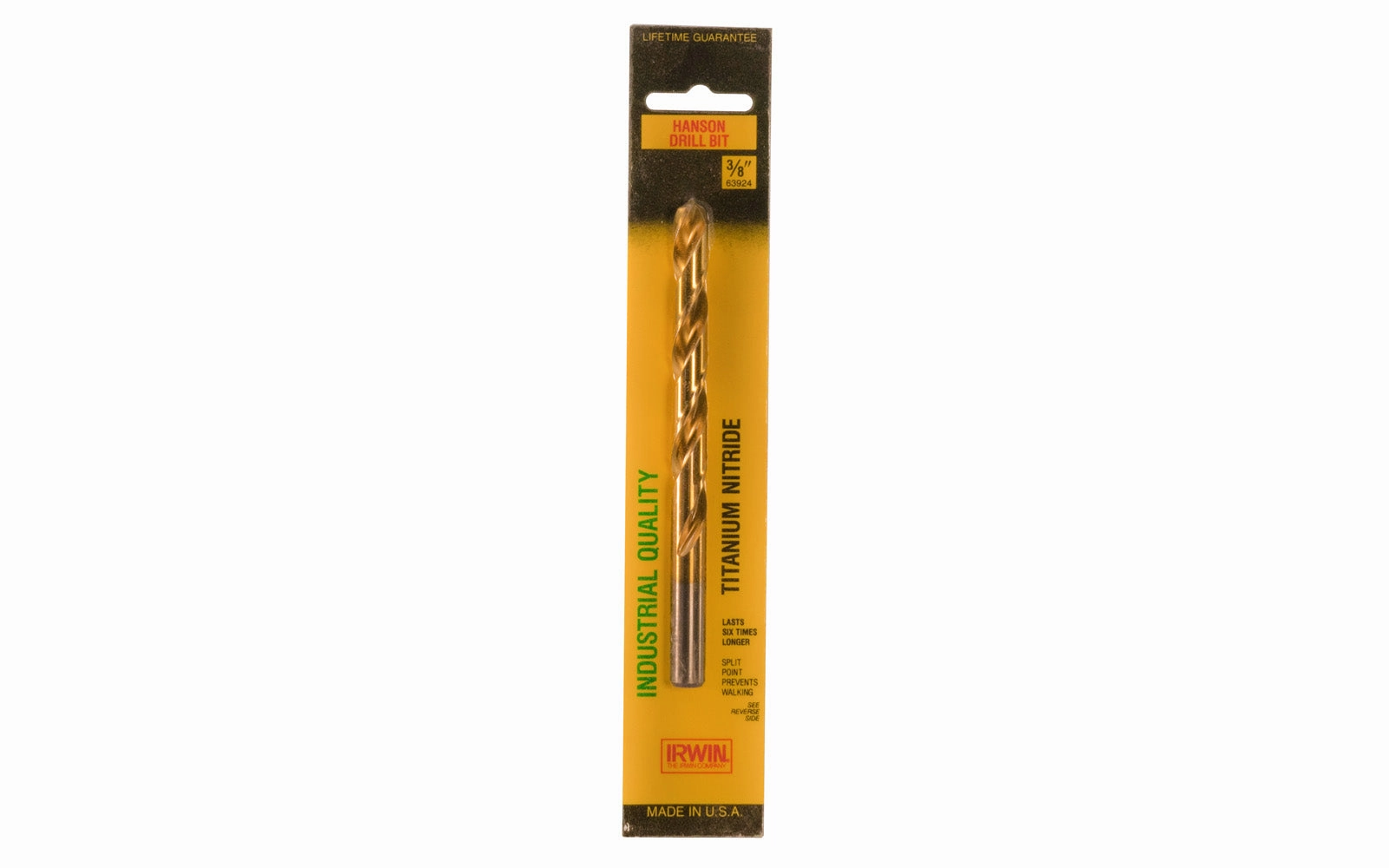 Irwin Hanson 3/8" Titanium Nitride Drill Bit