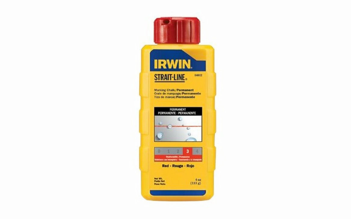 Irwin Strait-Line 4 oz Red Marking Chalk - Permanent