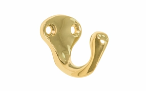 Ives Classic Solid Brass Wardrobe Hook