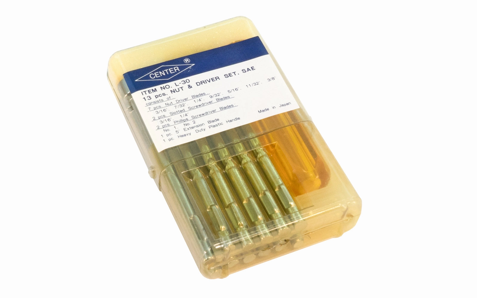 Japanese 13 PC SAE Nut Driver & Screwdriver Set