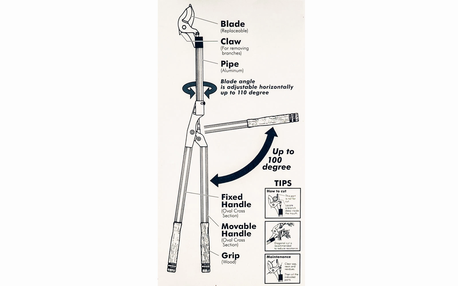 Japanese 39" Nishigaki Compound Action Lopper