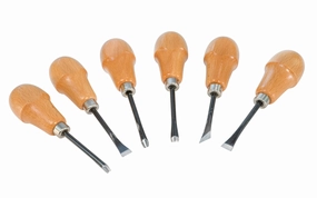 Japanese 6-Piece Palm Handle Carving Set