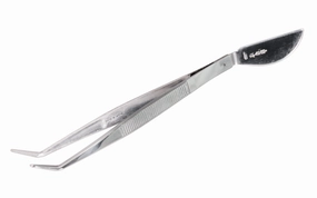 Japanese Bonsai Tweezers with Angled Tips