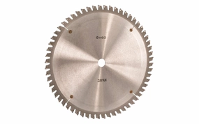 Japanese Sanwa 9" Circular Saw Blade - 60 Tooth - 0 Hook