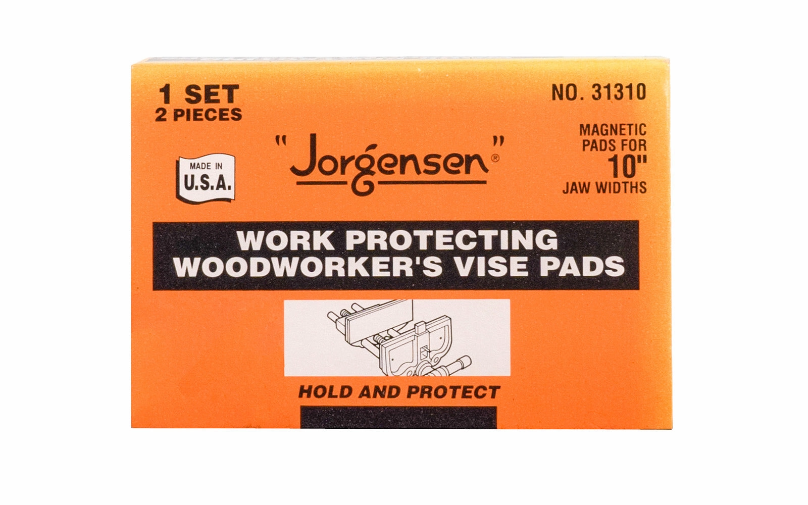 Jorgensen Work Protecting Woodworker's Vise Pads ~ Pair