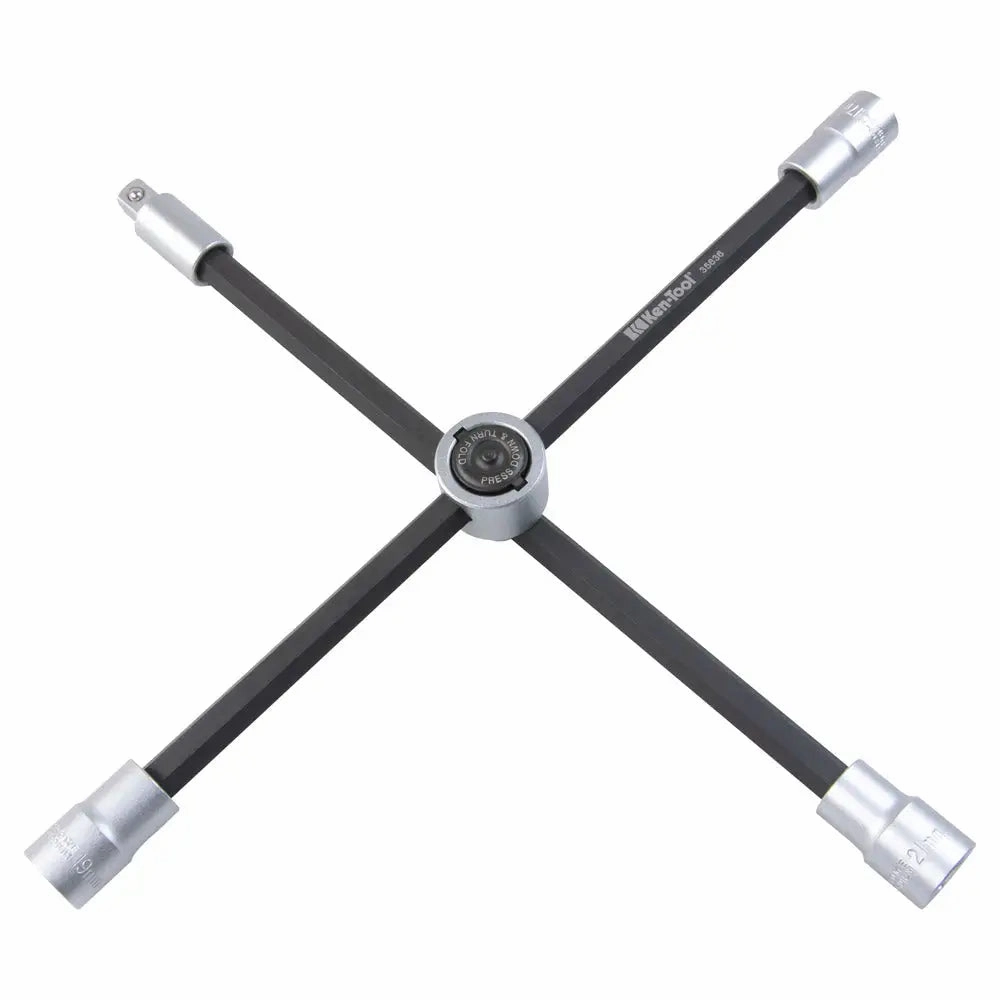 Ken-Tool 35636 Foldable 4-Way HD Lug Wench