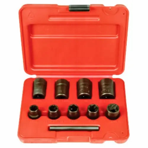 Ken-Tool 3/8" Dr. Twist Socket Set w/ Punch/Case (9 pcs) - 30107