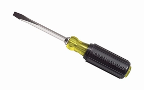 Klein 1/4" Slot HD Keystone Screwdriver - 4" Shank