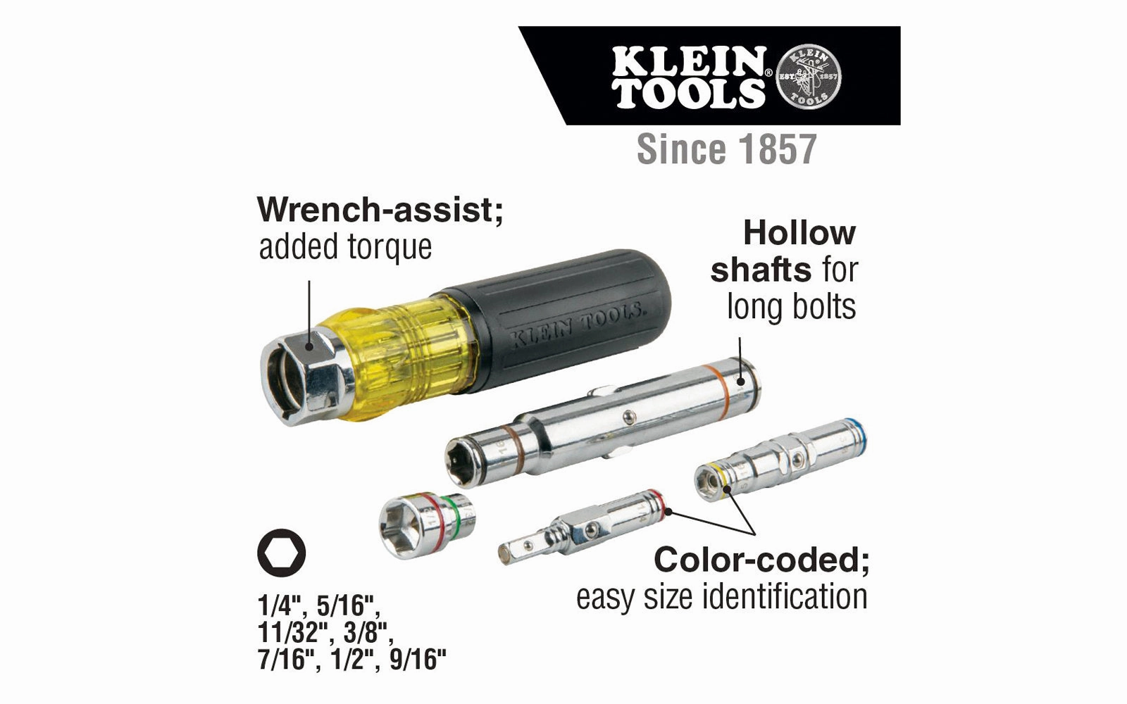 Klein 7-in-1 Nut Driver ~ 32807MAG
