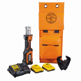Klein Tool BAT207T2 Battery-Operated Crimper, D3 Groove, 2 Ah