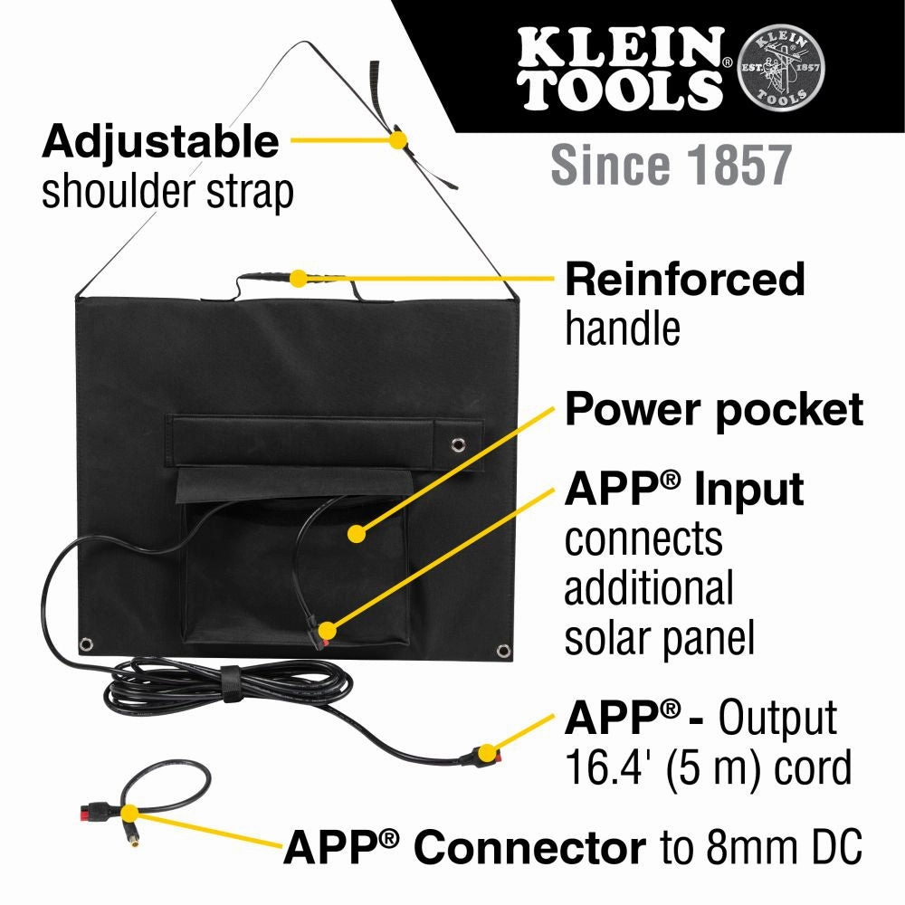 Klein Tools 29250 60W Portable Solar Panel