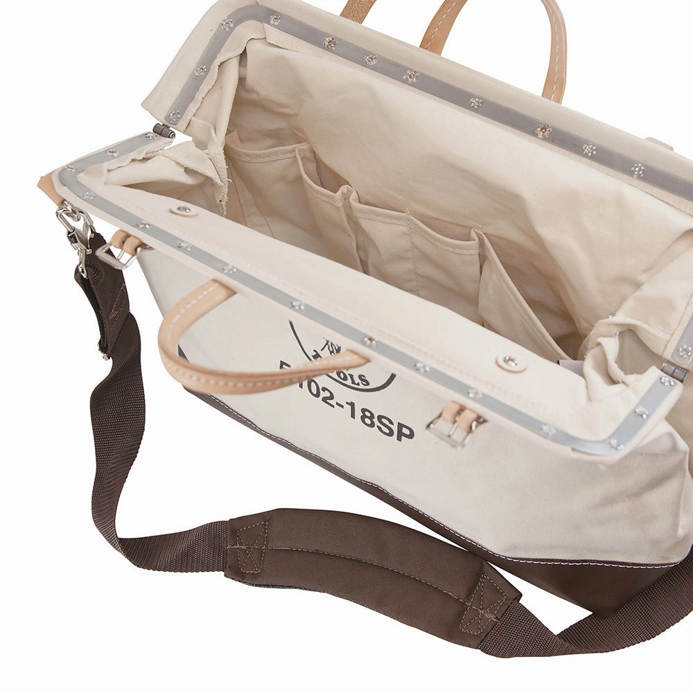 Klein Tools 5102-18SP Deluxe Canvas Tool Bag, 18-Inch