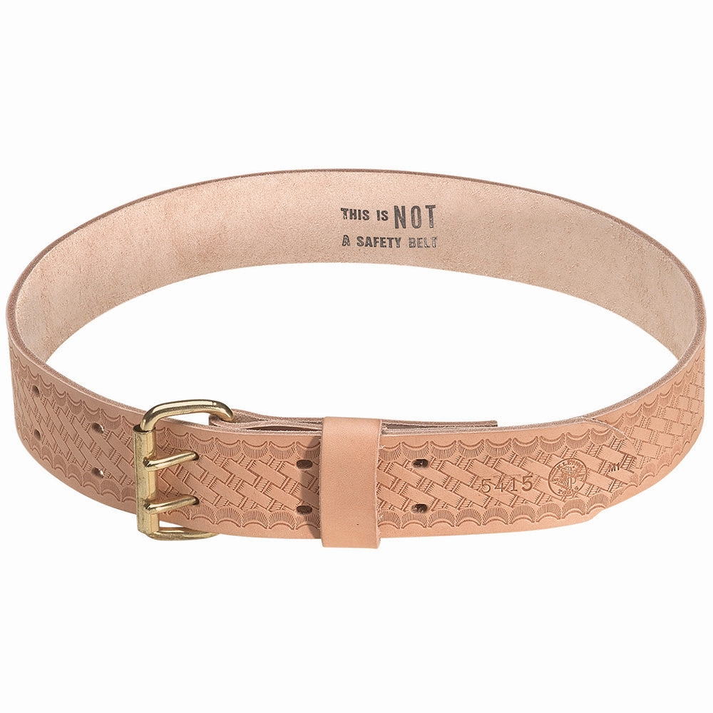 Klein Tools 5415S Heavy Duty Embossed Leather Tool Belt, Small