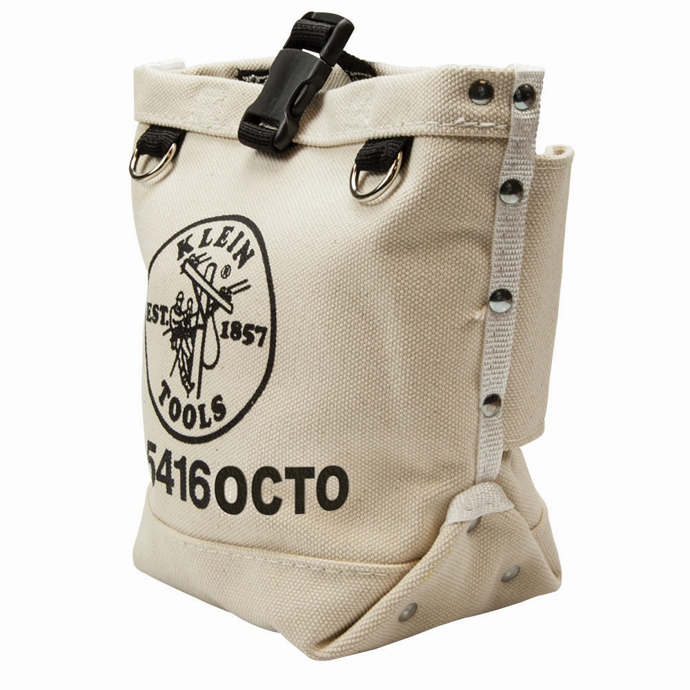 Klein Tools 5416OCTO Canvas Bull-Pin and Bolt Bag, Connection Points