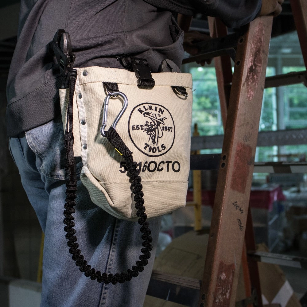 Klein Tools 5416OCTO Canvas Bull-Pin and Bolt Bag, Connection Points