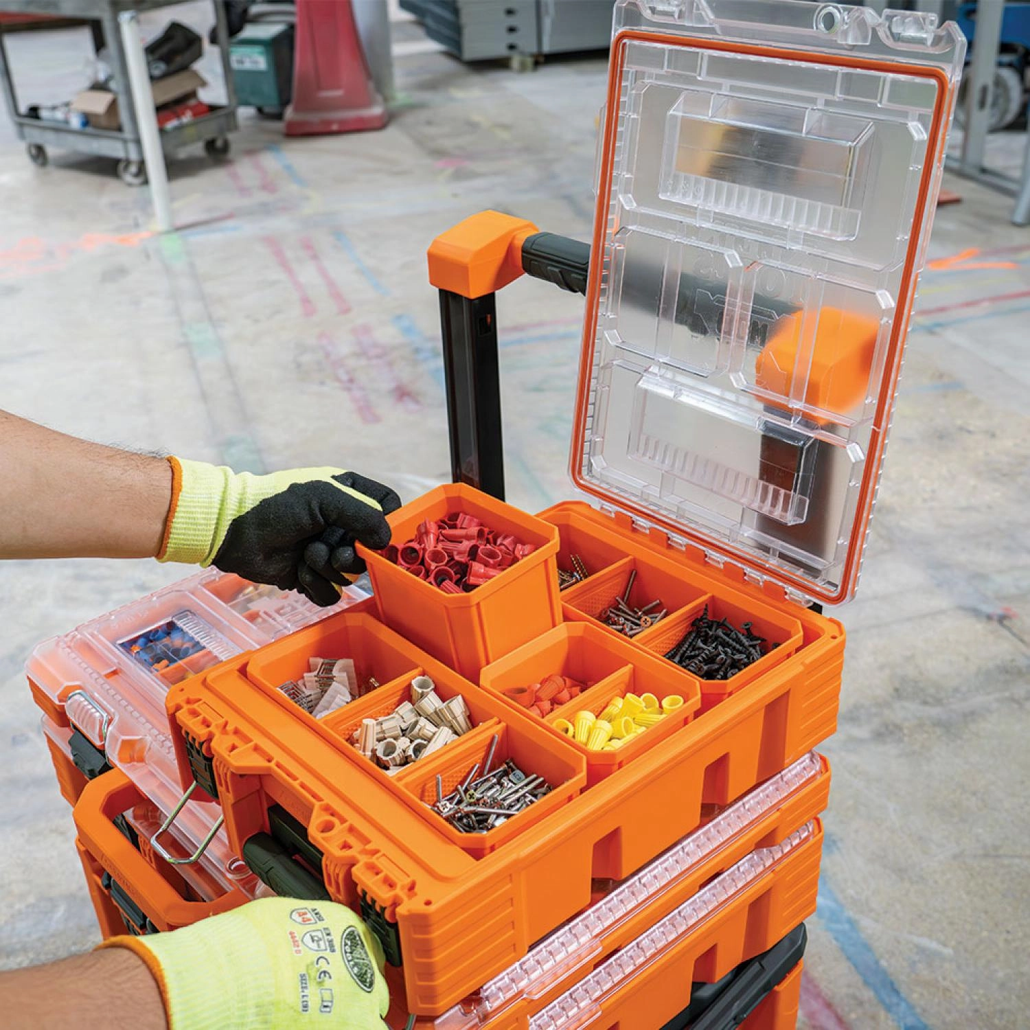 Klein Tools 54808MB MODbox Tall Component Box, Half Width