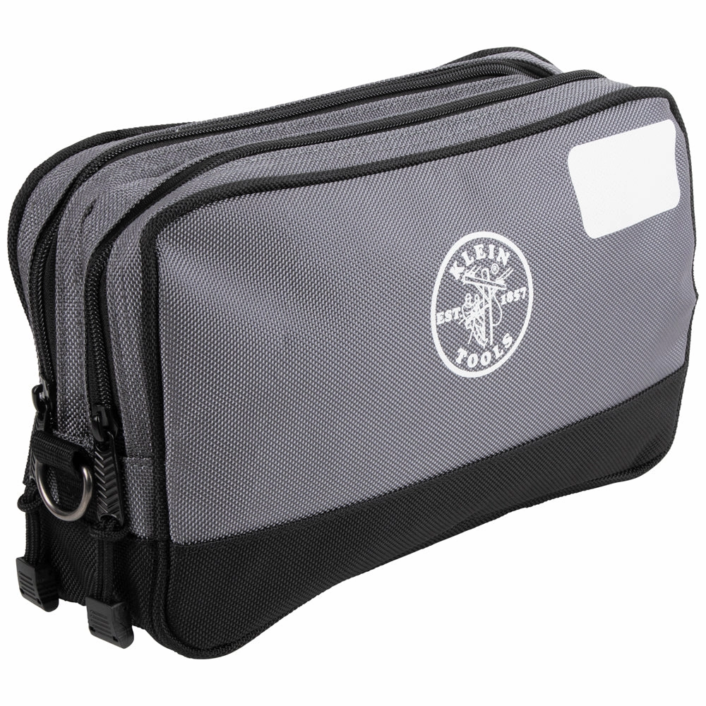 Klein Tools 55583 Double Zipper Bag, 12" x 7"