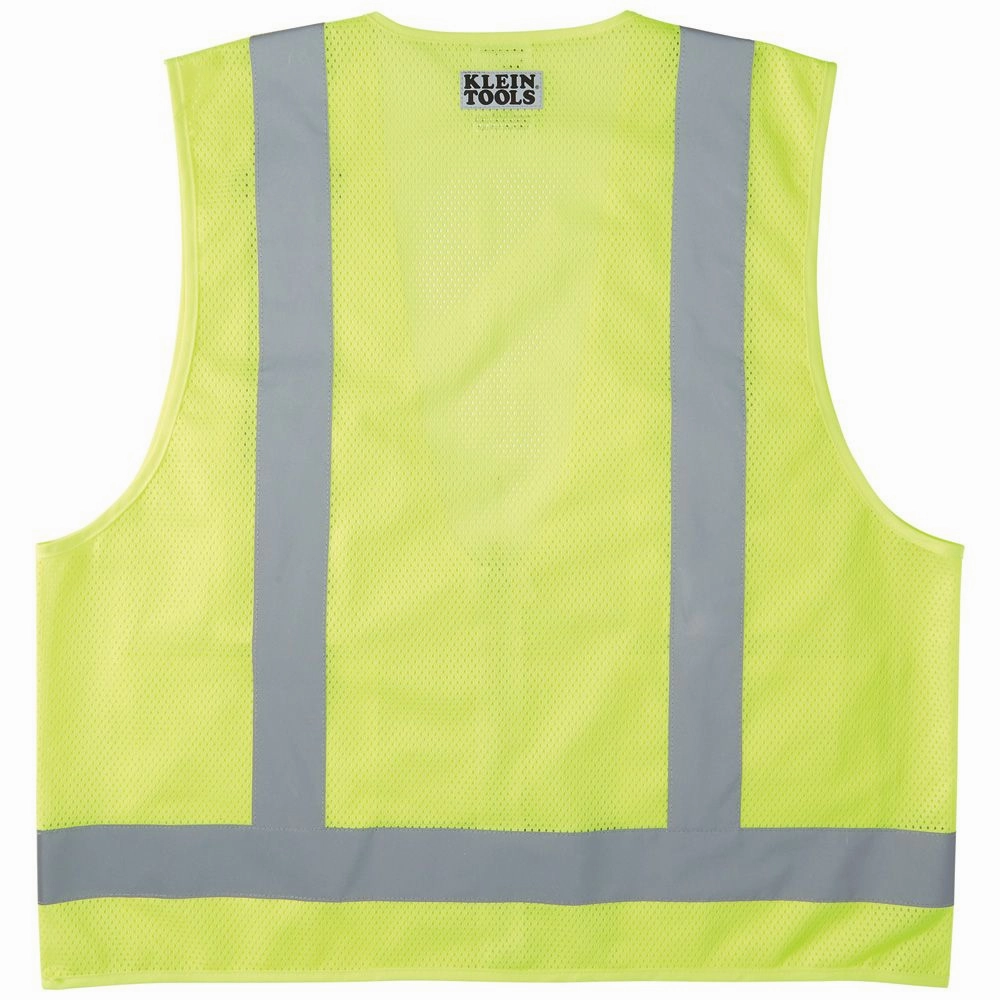 Klein Tools 60269 Safety Vest, High-Visibility Reflective Vest, M/L