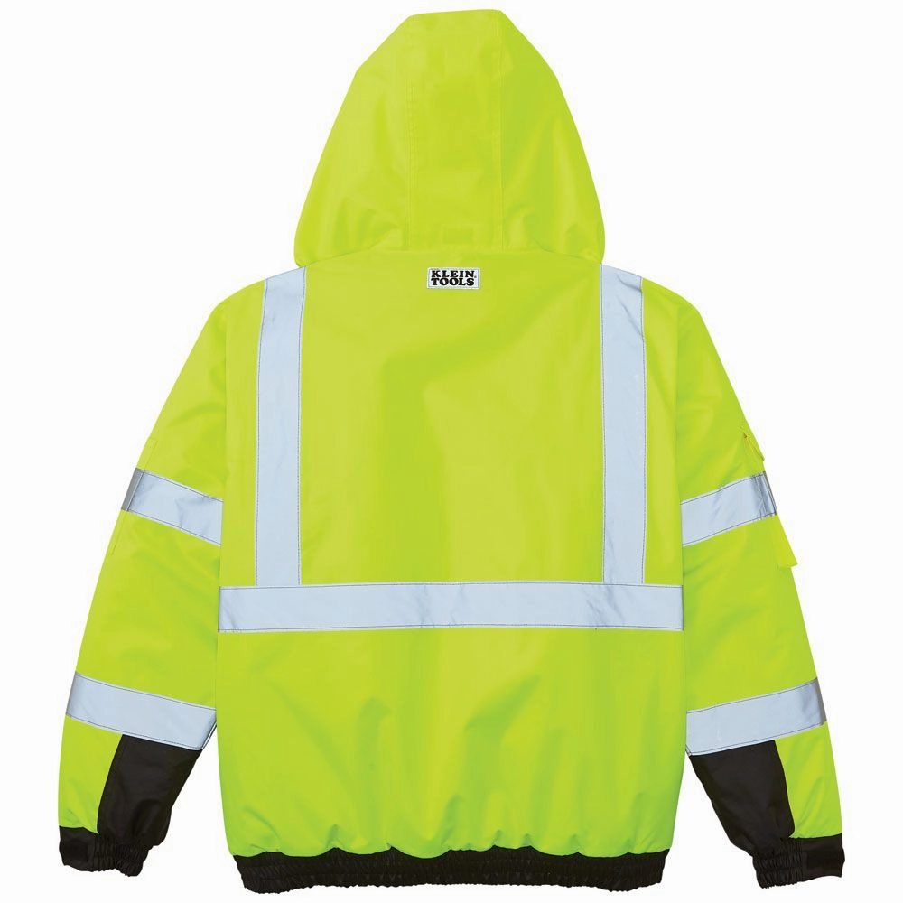Klein Tools 60364 High-Visibility Winter Bomber Jacket, L