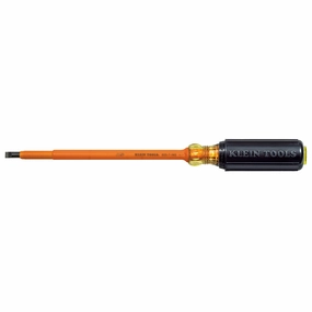 Klein Tools 605-7-INS Insulated 1/4-Inch Cabinet Tip Screwdriver, 7-Inch