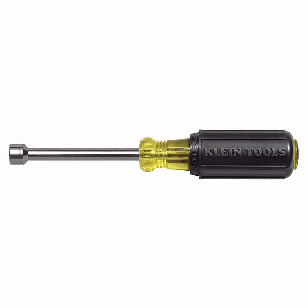 Klein Tools 630-8MM 8 mm Nut Driver, Cushion Grip, 3-Inch Hollow Shaft