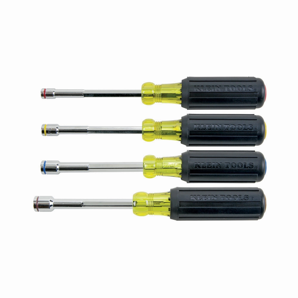 Klein Tools 635-4 Magnetic Nut Driver Set, Heavy Duty, 4-Piece