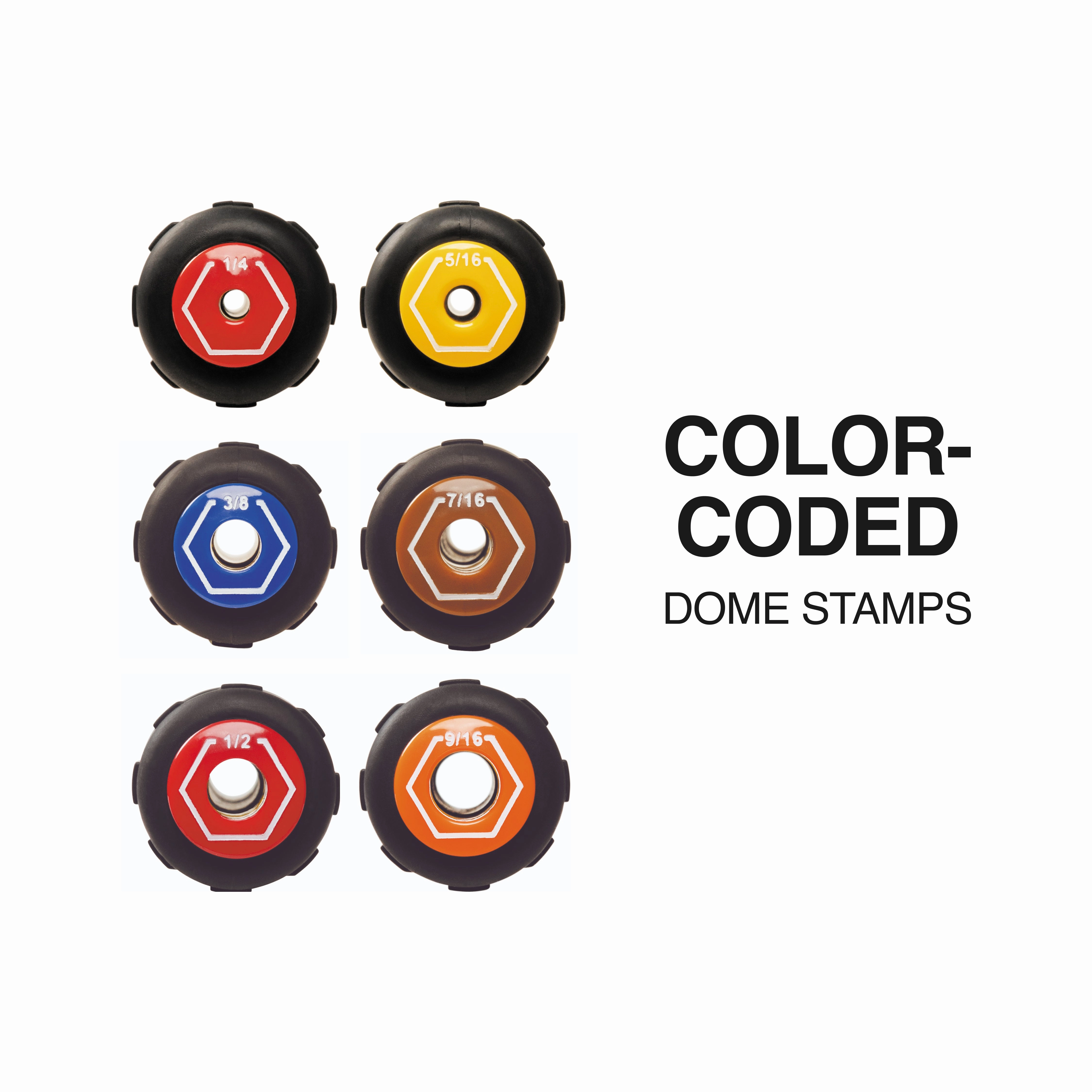 Klein Tools 65456 Color-Coded Hollow-Shaft Heavy-Duty Nut Driver Set, 6 Pc.