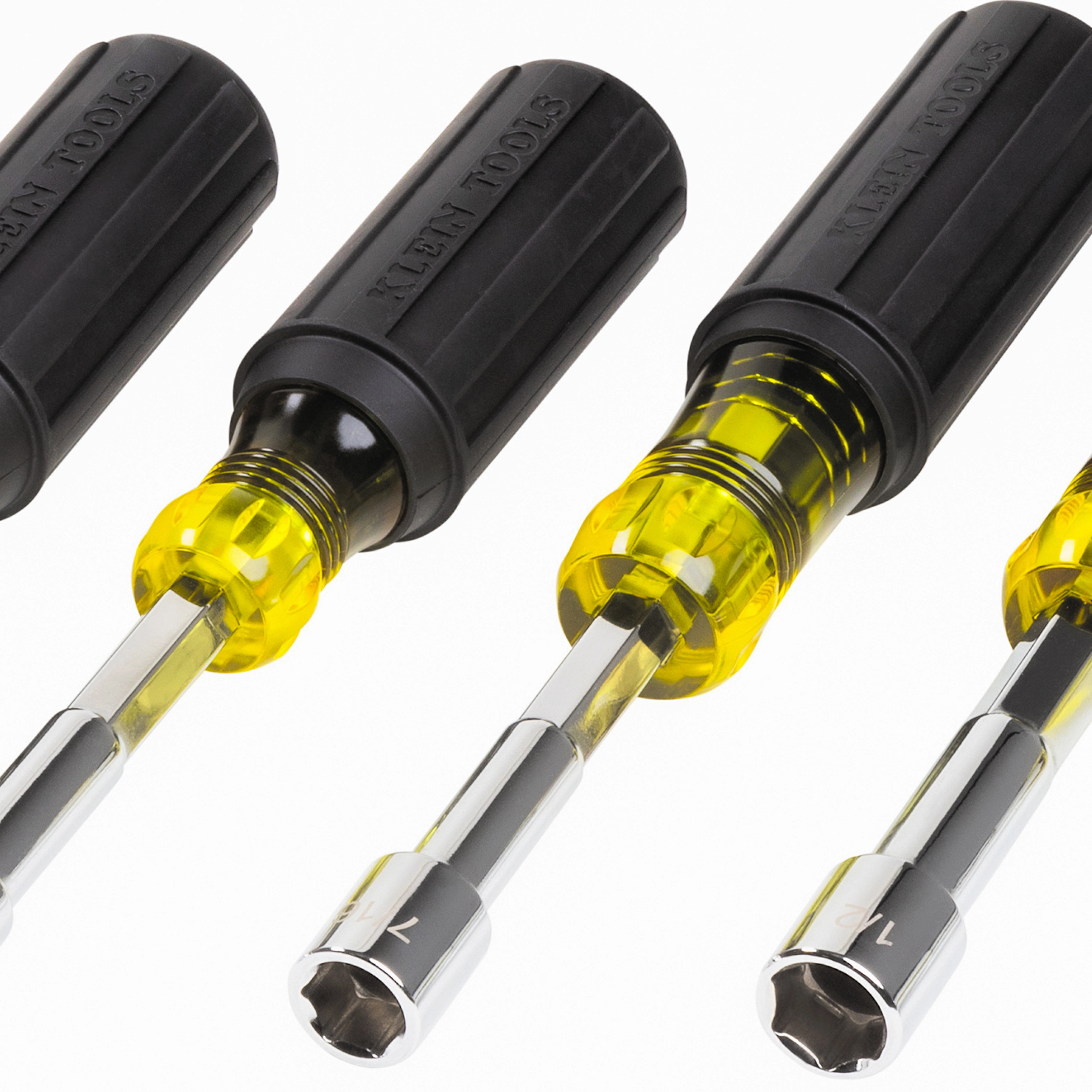 Klein Tools 65456 Color-Coded Hollow-Shaft Heavy-Duty Nut Driver Set, 6 Pc.