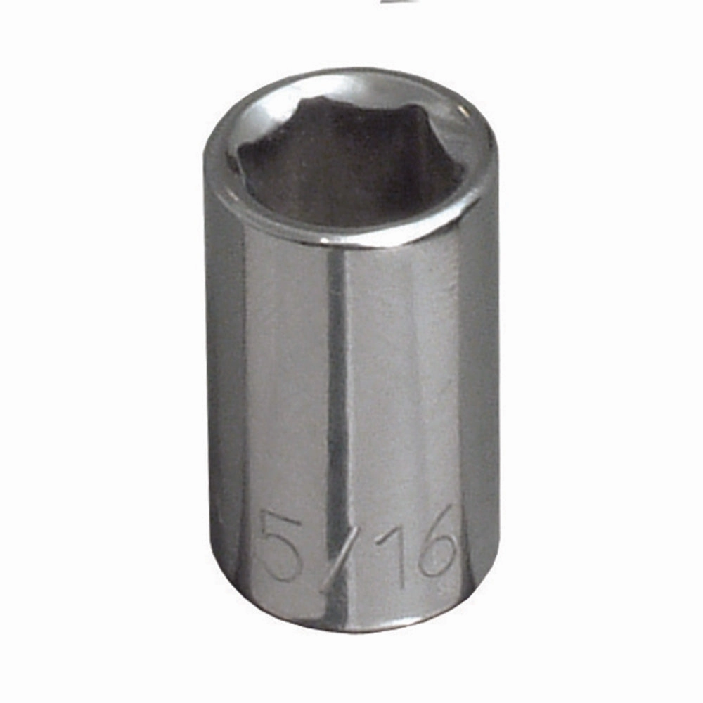 Klein Tools 65607 7/16-Inch Standard 6-Point Socket, 1/4-Inch Drive