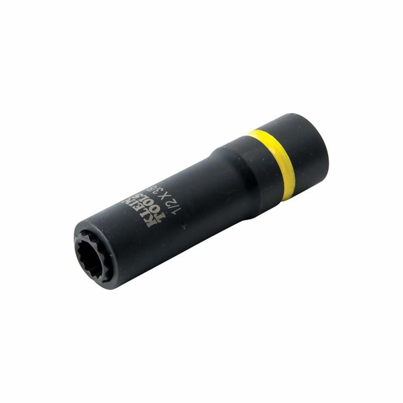 Klein Tools 66011 2-in-1 Impact Socket, 12-Point, 1/2 and 3/8-Inch