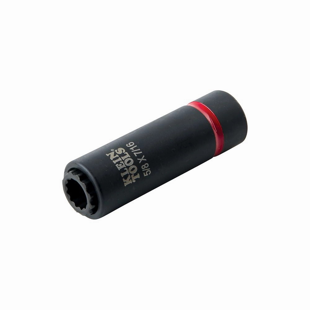 Klein Tools 66012 2-in-1 Impact Socket, 12-Point, 5/8 and 7/16-Inch