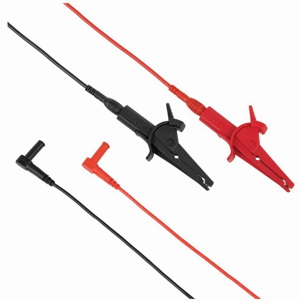 Klein Tools 69367 Alligator Clip Test Leads, Heavy-Duty Replacement Meter Leads, for All Meters Using Banana Plug Meter Leads, 10-Foot