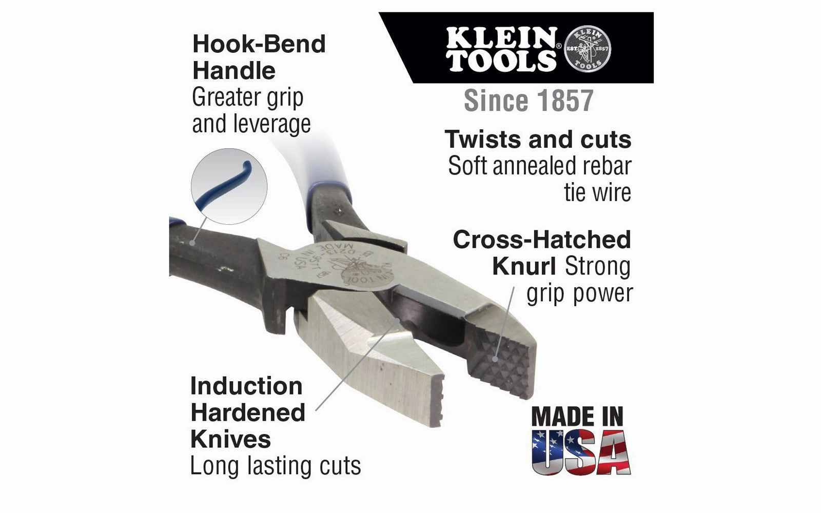 Klein Tools 9-1/4" Ironworker's Pliers - Heavy Duty ~ D2000-9ST