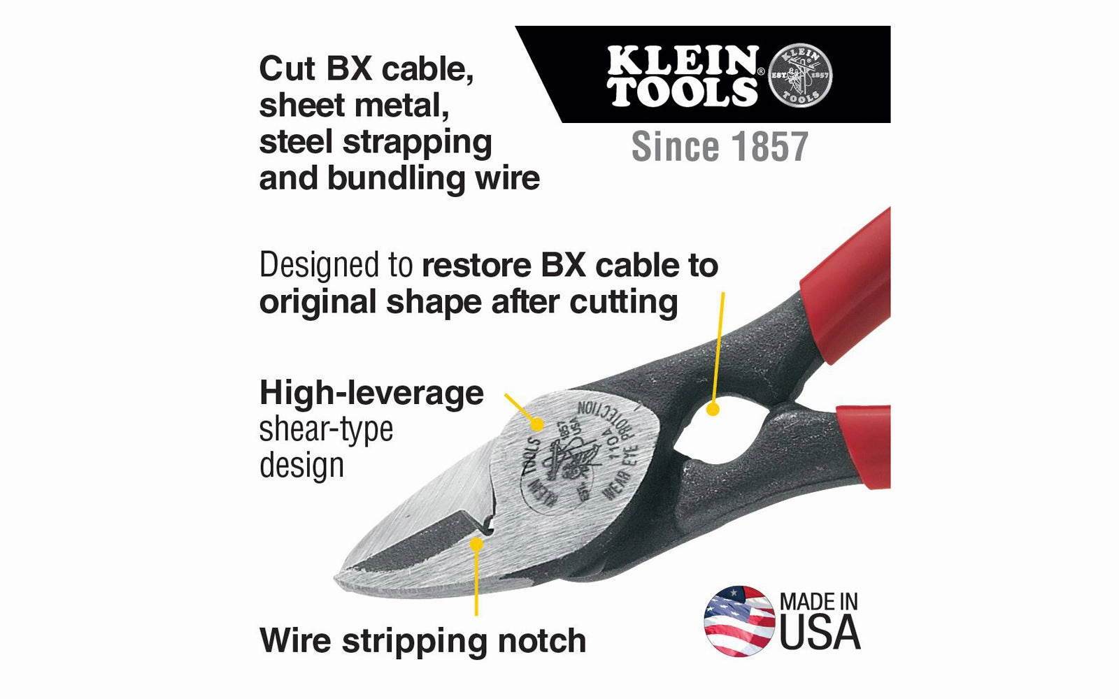 Klein Tools All-Purpose Shears & BX Cutter ~ 1104