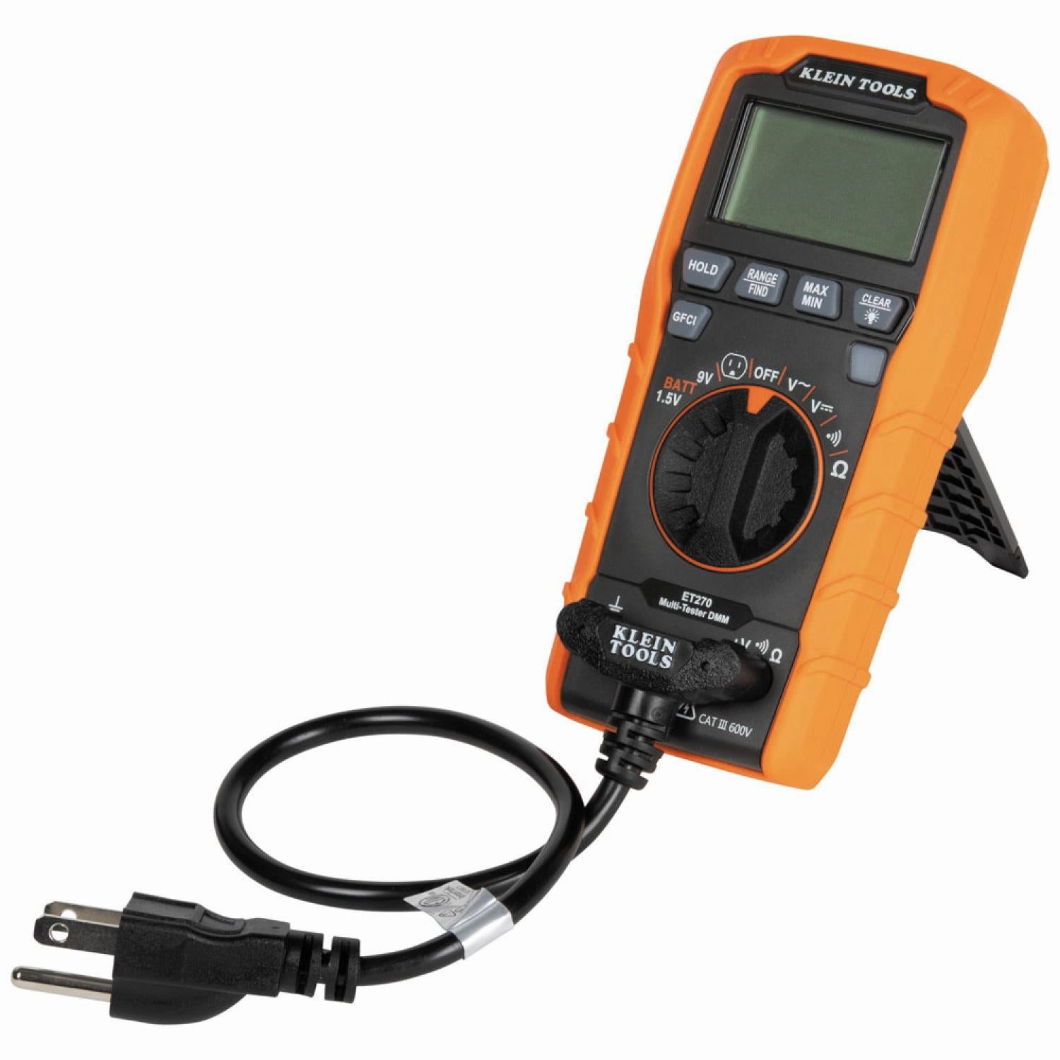 Klein Tools ET270 Digital Multi-Tester DMM with Receptacle Tester
