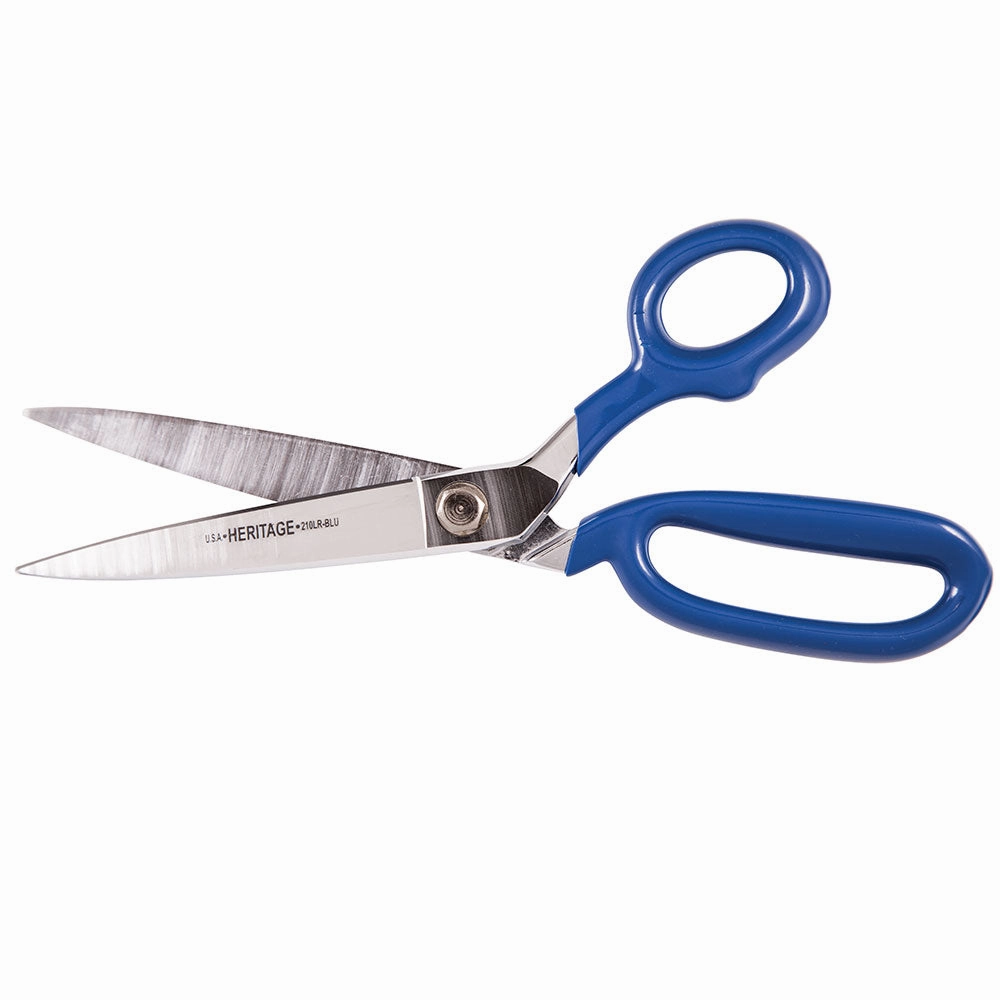 Klein Tools G210LRBLU Bent Trimmer w/ Large Ring, Coated Handles, 10"