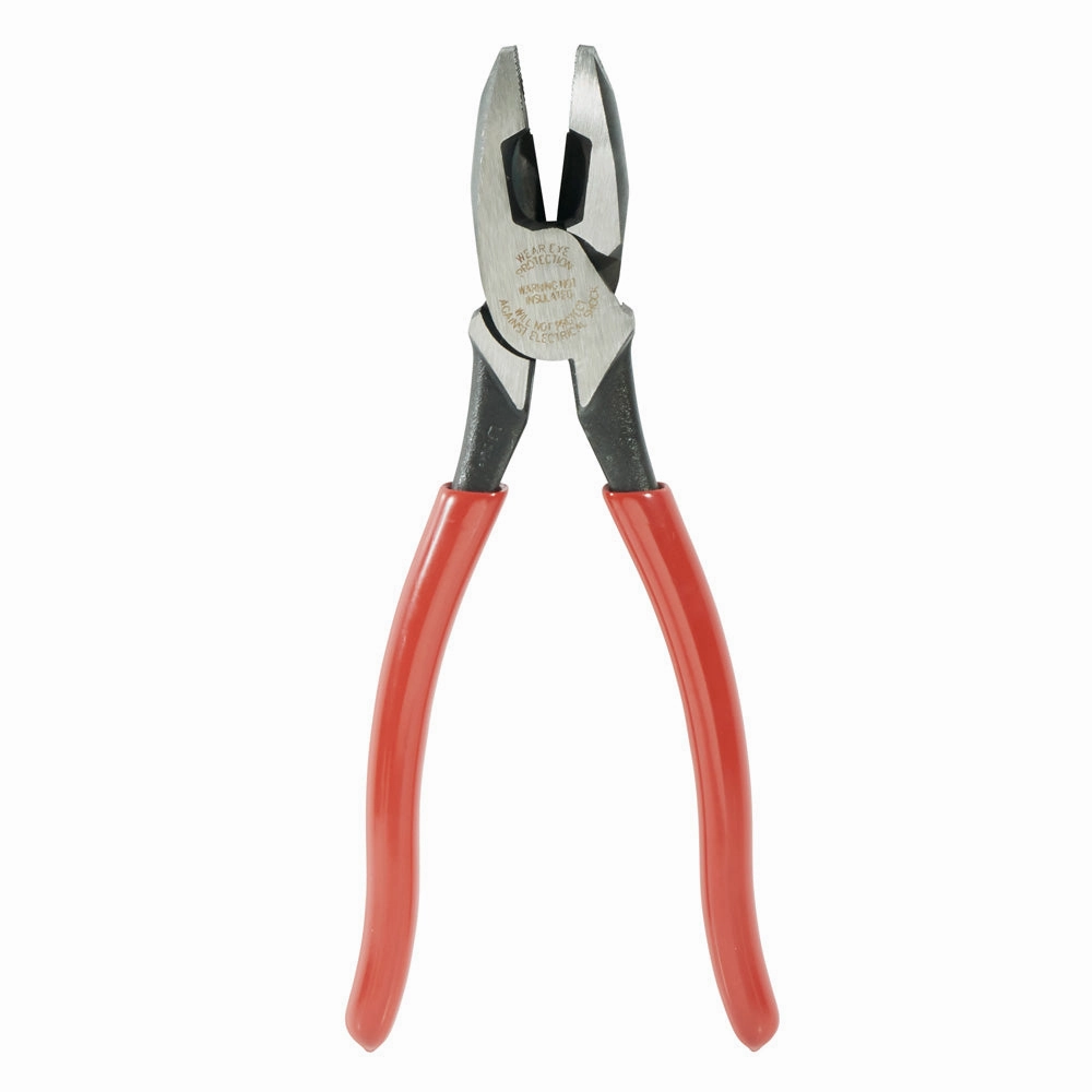 Klein Tools HD2000-9NE Heavy-Duty Linemans Pliers, Thicker-Dipped Handle