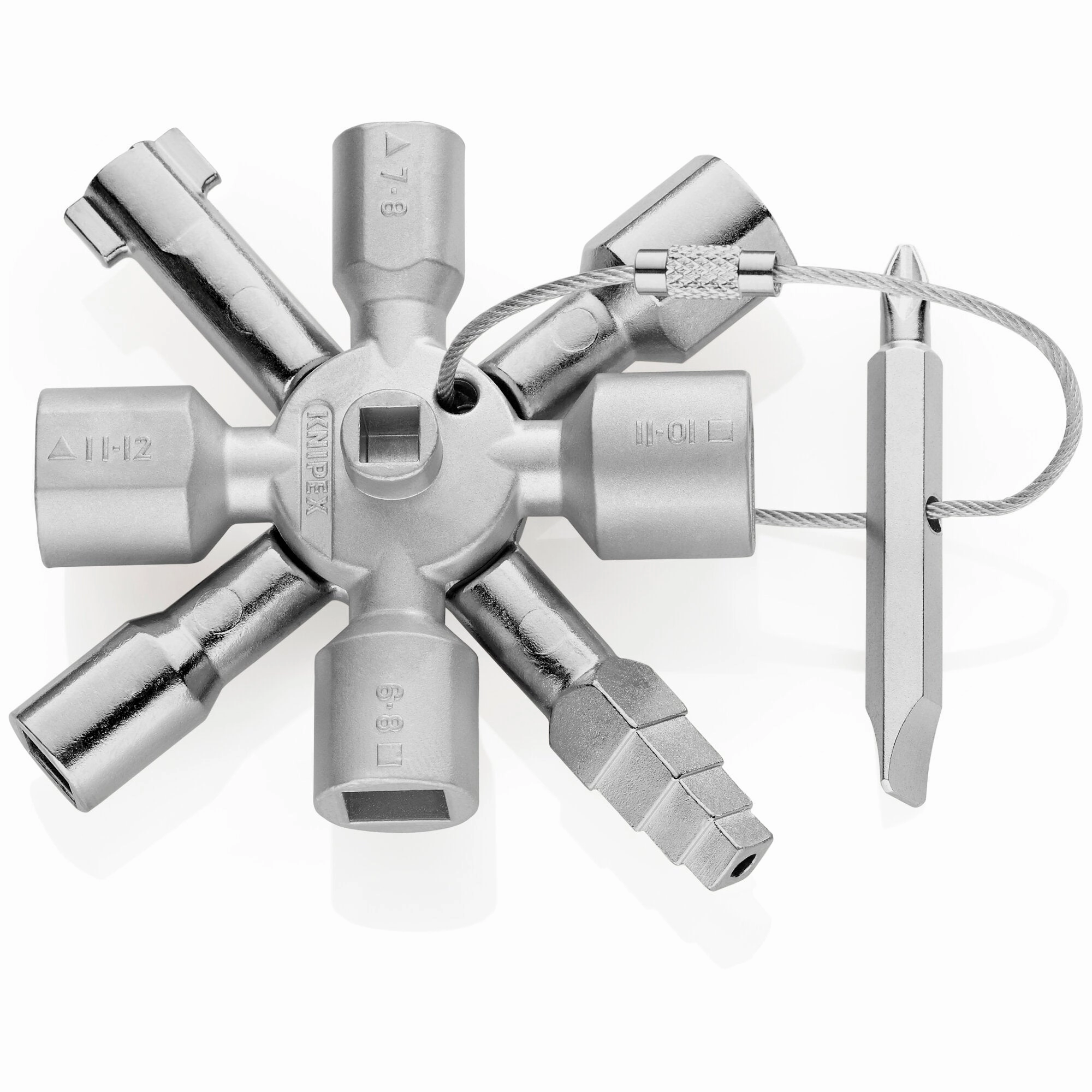 Knipex 00 11 01 3 1/2" TwinKey Universal Control Cabinet Key