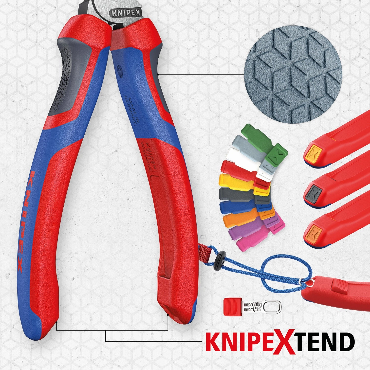 Knipex 02 02 225 KnipeXtend High Leverage Combination Pliers, 9"