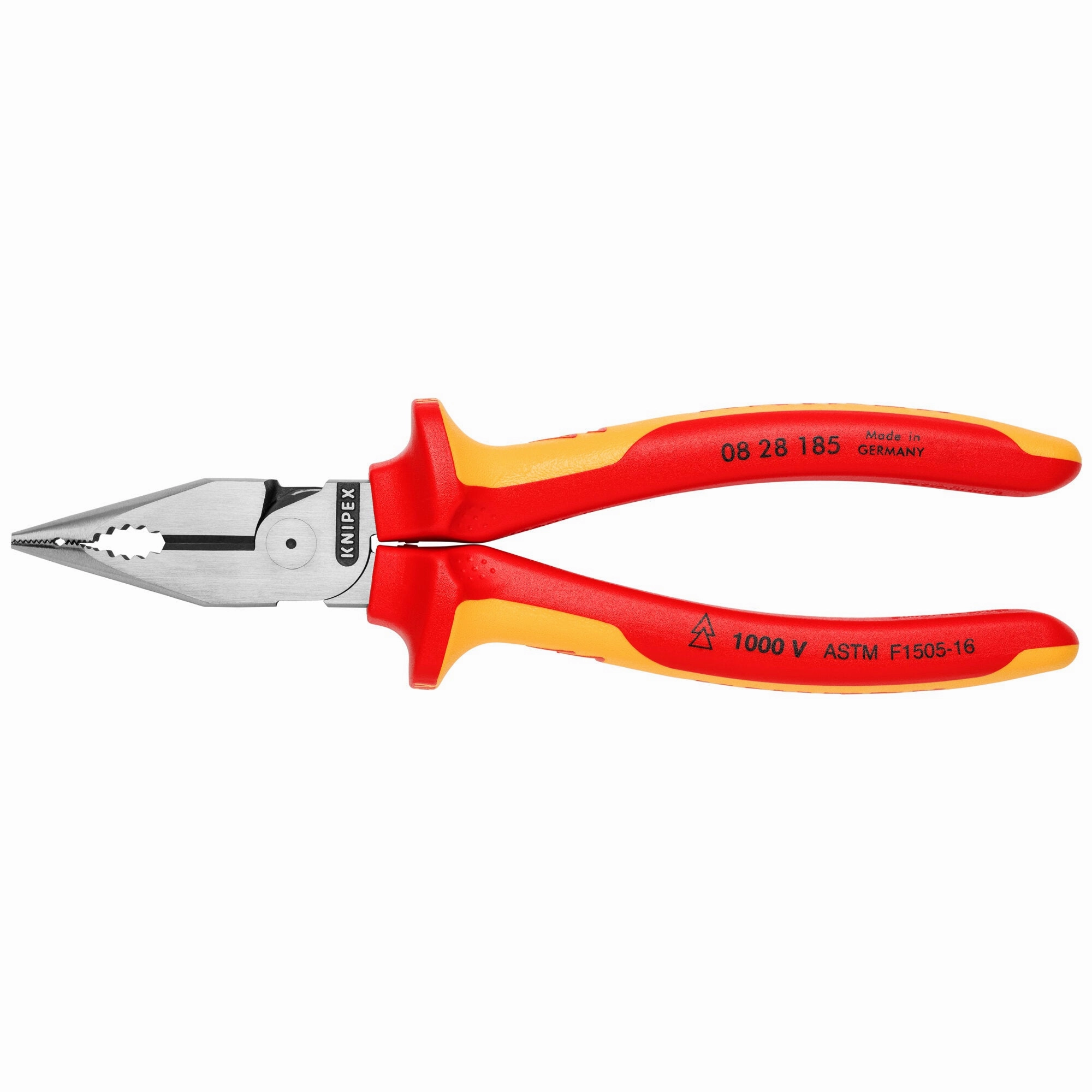 Knipex 08 28 185 US 7 1/4" Needle-Nose Combination Pliers-1000V Insulated